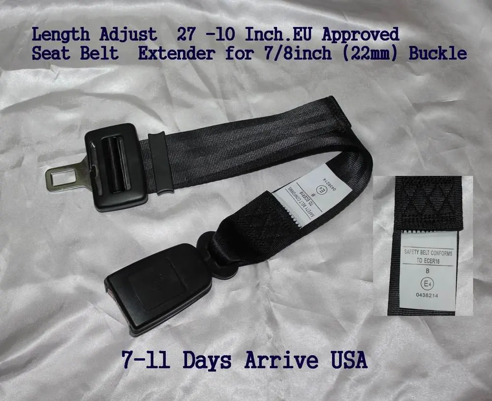 EU Approved With E Mark Seat Belt Extension Extender For AUDI A4 A6 A8
