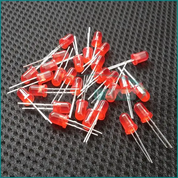 100Pcs LED 5MM RED COLOR RED LIGHT Super Bright Bulb Lamp Diy Electronic Module Diy Kit Pcb Board