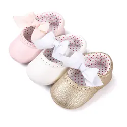Обувь новорожденного для маленьких девочек; мокасины для малышей; мягкая подошва из искусственной кожи для малышей; сапоги для ходунков
