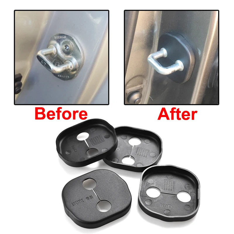 Xukey Блокировка двери Striker Catch Cover Антикоррозийная Пряжка Чехол для Hyundai Solaris Accent i25