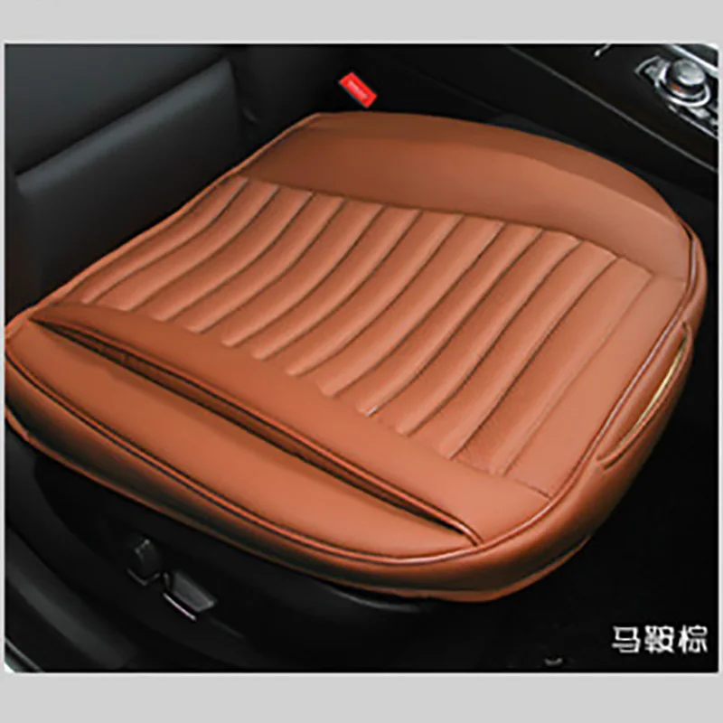 3D Кожаная подушка для сиденья автомобиля, один чехол для сиденья водителя для всех седанов, четыре сезона, Универсальный Коврик для сиденья, защита для автомобиля, Стайлинг автомобиля - Название цвета: rown