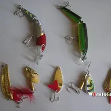 7 шт. рыболовный воблер, приманки, приманки/рыболовный крючок