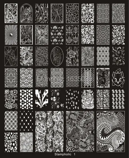 XXL Stampholic nail art image plate template CHOOSING DESIGNS beauty TOOLS disk | Красота и здоровье