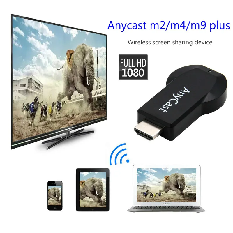 

Anycast m2/m4/m9 plus mirroring multiple TV stick Adapter Mini PC Android HDMI WiFi Dongle 1080P newest