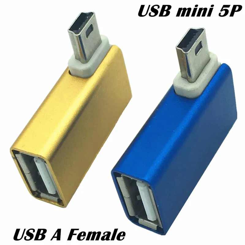 

OTG USB 2.0 A Female to Mini USB B 5 Pin Male Adapter Converter Changer
