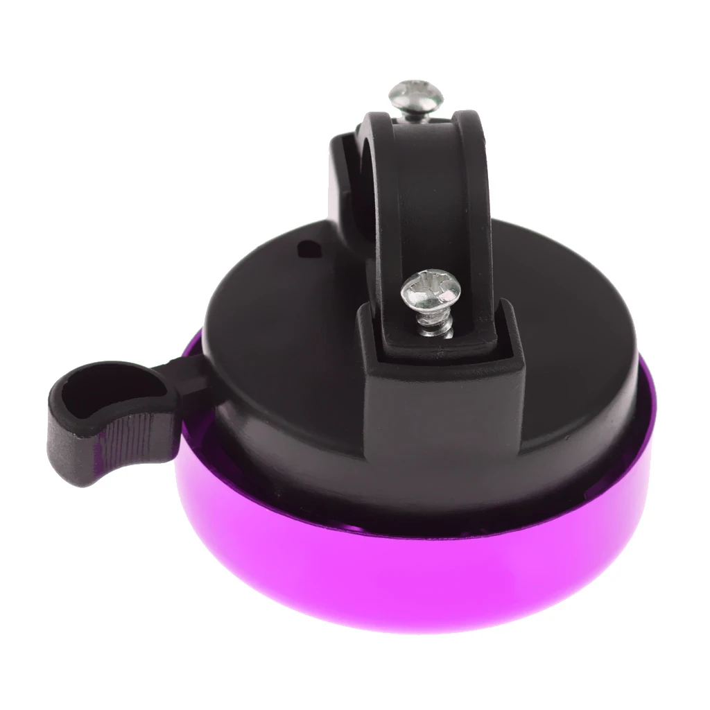 Universal Bike Bicycle Aluminium Alloy Bell Adult Children Cycling Bell Ring Sound Horn Purple MTB for Outdoor Bicycle Accessory