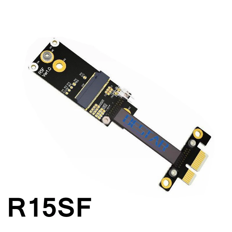 Riser x1 PCIe PCI e 1x To M.2 A.E. Ключ A + E WiFi WAN адаптер NGFF карта удлинитель ленточный кабель 5 см