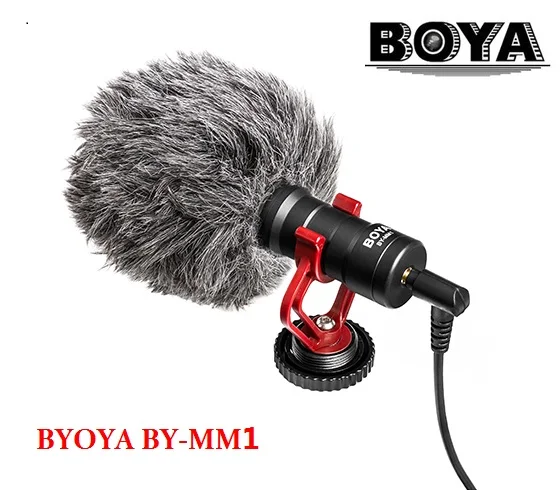 BOYA BY MM1 компактный видеомикрофон для камеры Youtube записывающий микрофон iPhone HuaWei