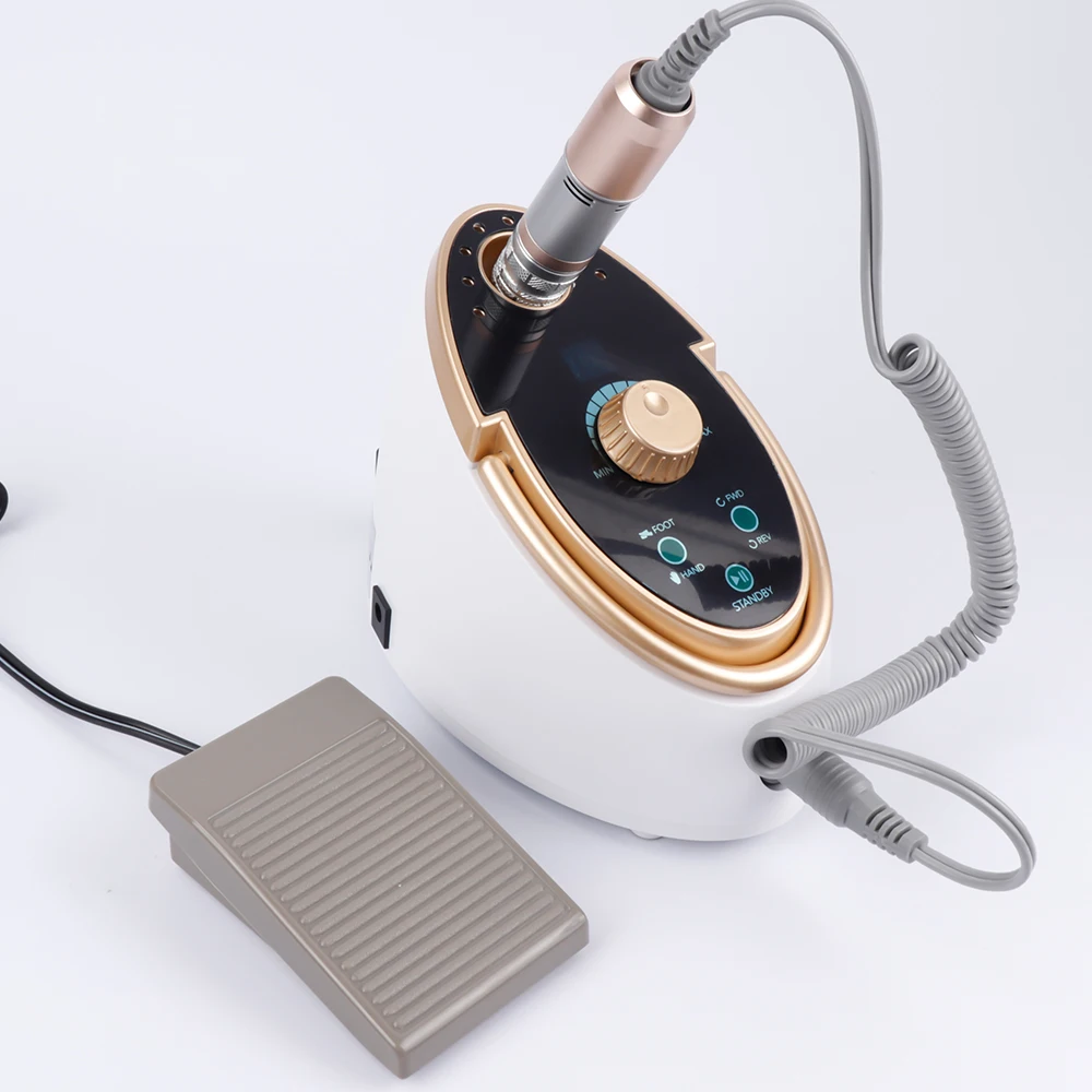 Elétrica do Pedicure do Unha da Broca Cerâmico dos Bocados de Broca do Prego w para o Polonês do Gel da Arte do Unha com Conjunto Máquina 35000 Rpm 65 5 Brocas elétricas p/ manicure e acessórios