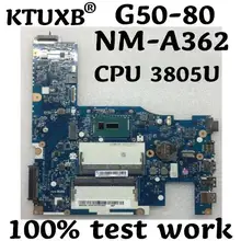 KTUXB ACLU3/ACLU4 UMA NM-A362 материнская плата для lenovo G50-80 материнская плата для ноутбука 5B20H14446 процессор 3805U DDR3 тестовая работа