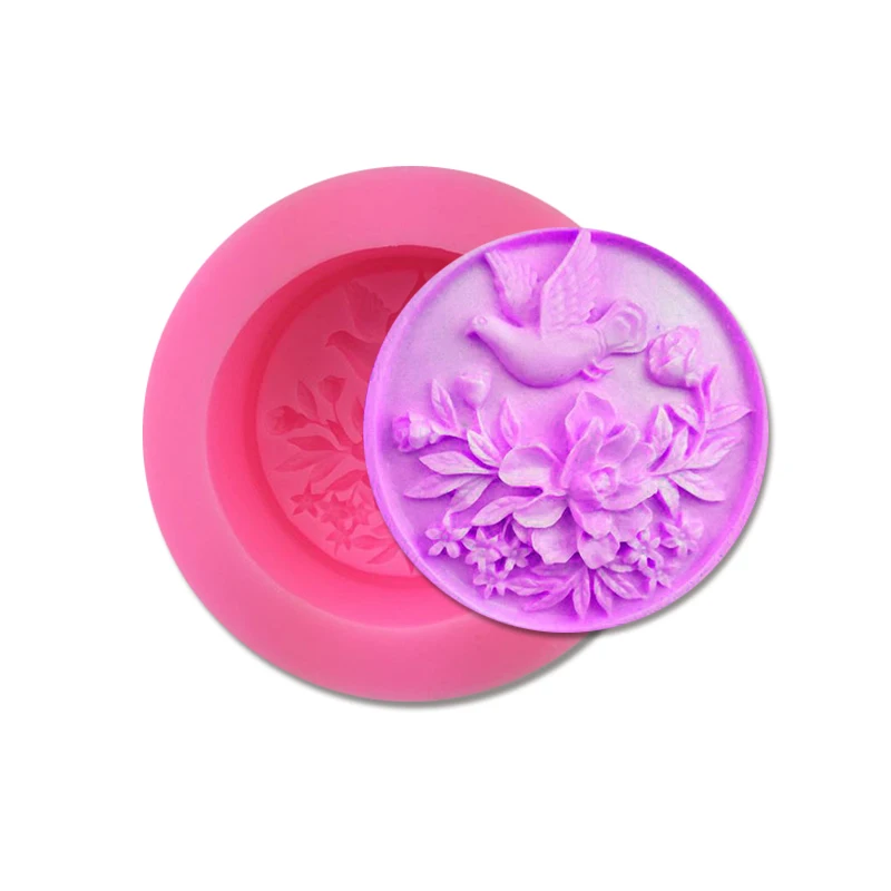 

Animal Bird Flower Rose 3D chocolate soap Moulds DIY fondant cake decorating tools silicone mold kitchen baking utensils