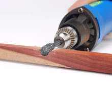 Fraise en carbure de tungstène à tige de 1/8 ", outil rotatif de haute qualité, fraise à Double diamant, outils rotatifs Dremel, meulage électrique