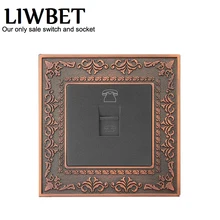 Кристальная цинковая панель, одна группа телефонных розеток/розеток