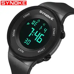 SYNOKE новый для мужчин часы для мужчин наручные часы студент часы для плавания 50 м водостойкий multi-function Спортивные часы цифровой
