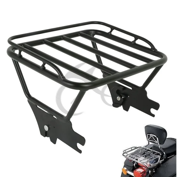 Detachable Luggage Rack For Harley Touring Models (2009-2025) – 4-Point Docking, Gloss Black