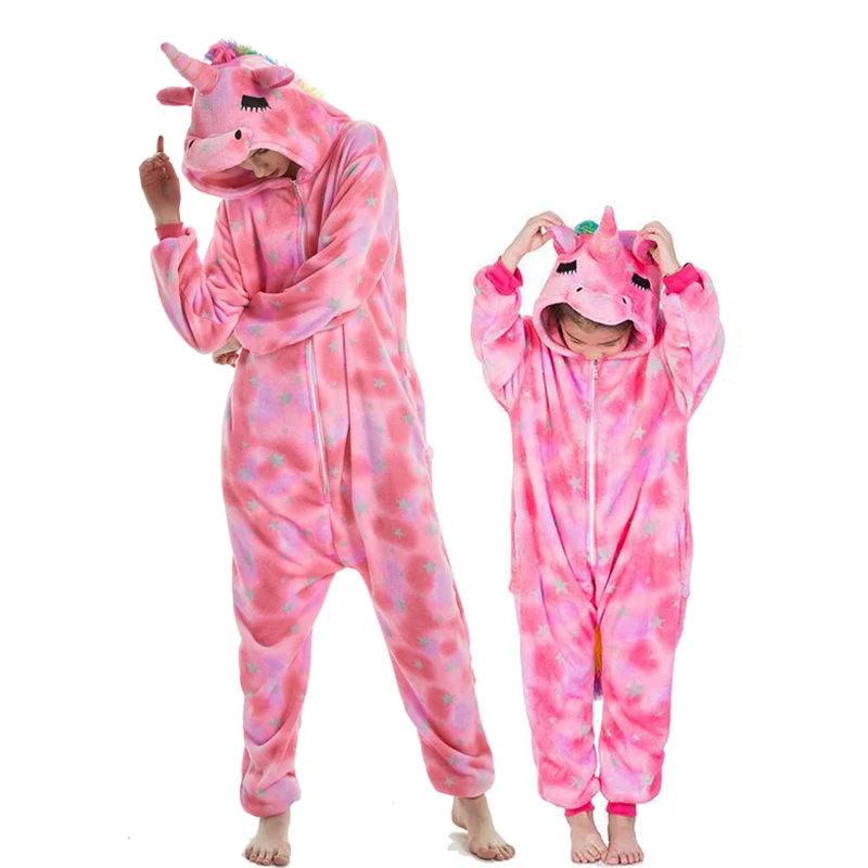 Пижамы для девочек и женщин; зимняя Пижама с животными для женщин и взрослых; одежда для сна; милая Пижама для костюмированной вечеринки