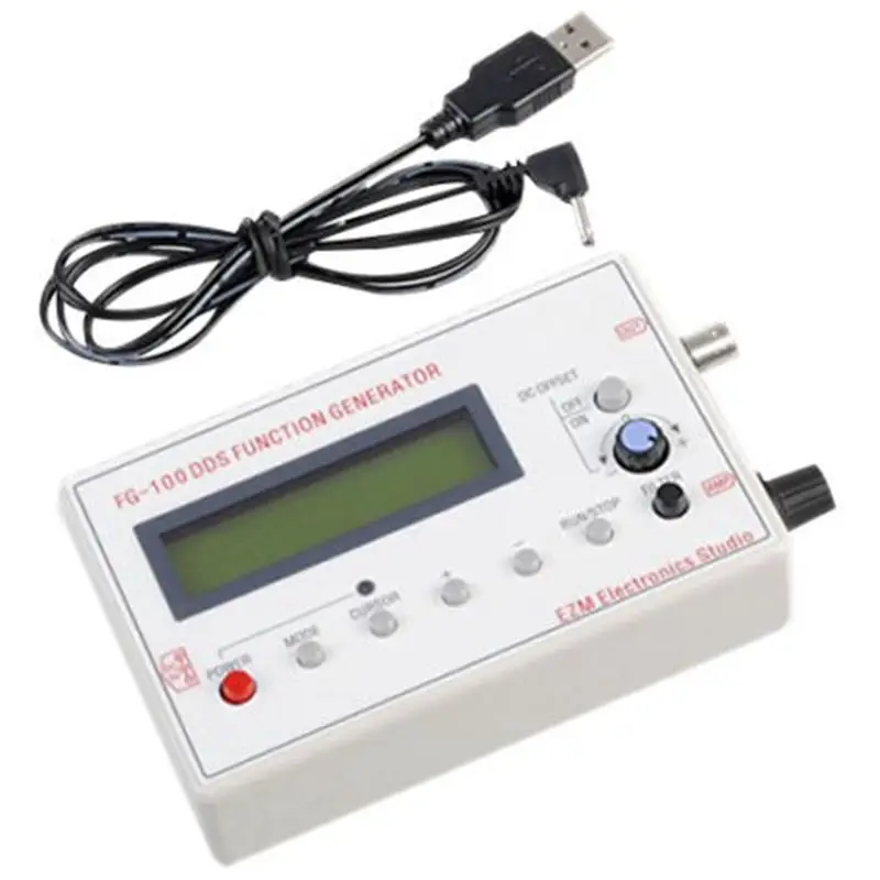 

HLZS-FG-100 DDS Function Signal Generator Frequency Counter 1Hz - 500KHz