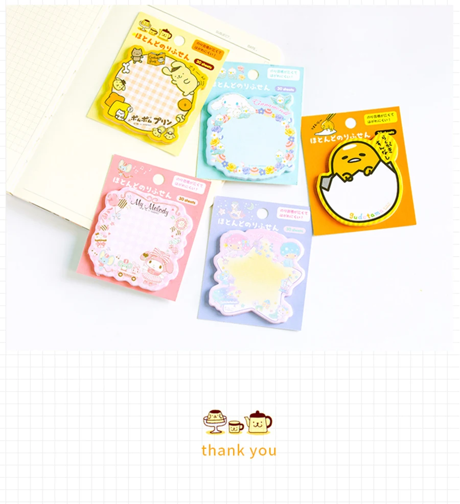 1X японский sanrio sticky note Post memo pad Kawaii школьные принадлежности планировщик наклейки бумажные закладки корейские канцелярские принадлежности