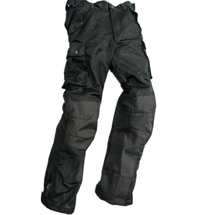 Сетчатые брюки для езды на мотоцикле по бездорожью/профессиональные летние брюки для езды на мотоцикле с наколенниками