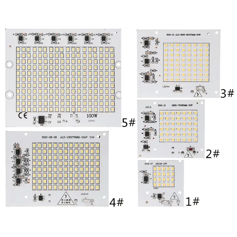 220V 10/20/30/50/100W светодиодный проектирование светильник Панель с поверхностным монтажом, с чипом для лампы с теплым белым умная ис(интеграционная схема фасоли точечный светильник источник декор для
