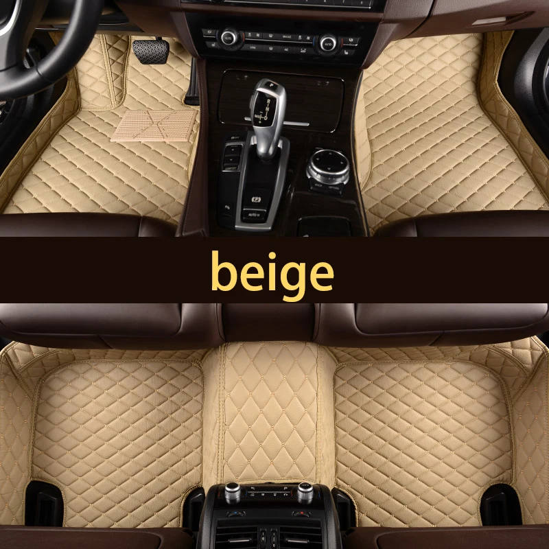 Lsrtw2017 кожаный коврик для салона автомобиля для BMW i3 аксессуары для интерьера стильный ковер - Название цвета: beige