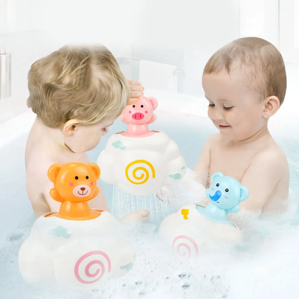 

Plastic Water Spraying Tool Baby Kids Raining Clouds Bath Toys Bathing Shower Shape Water Spray baby toys toys for children #07