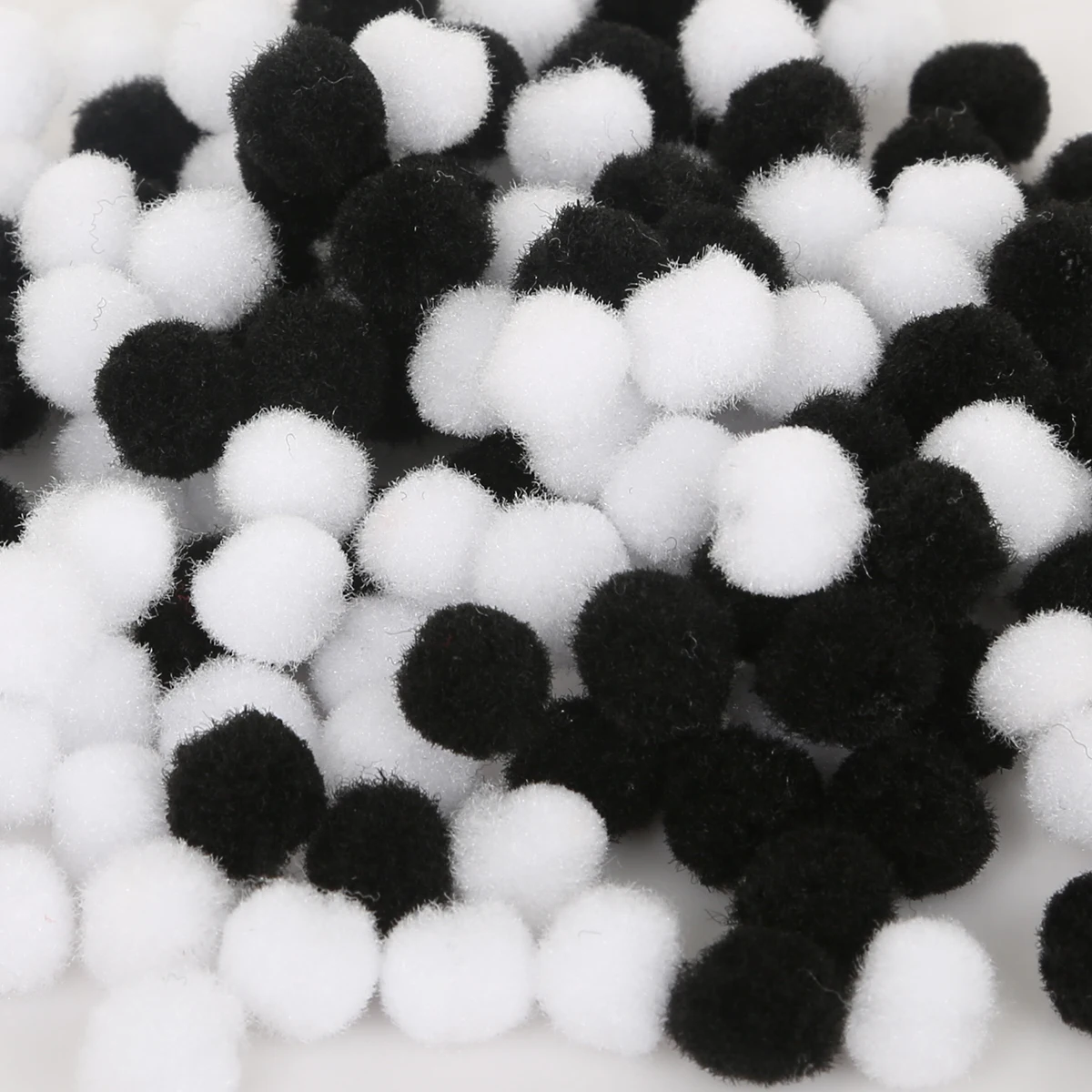 Pom Poms Craft Supplies 300pcs 10mm Mini Fluffy Ball Accessories for Kids Toys and DIY