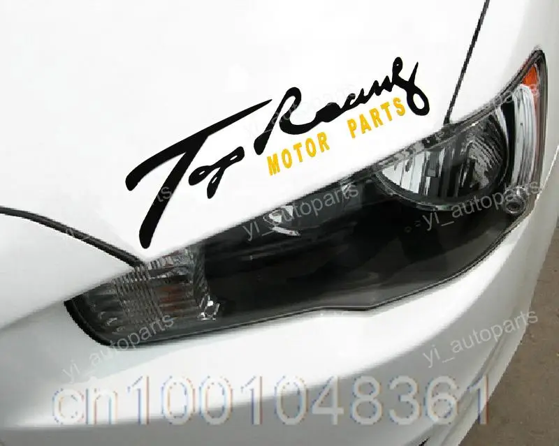 Top Racing Personalized Car Headlight Taillight Eyebrow Decal Sticker Vinyl 13.5" X 4" Light