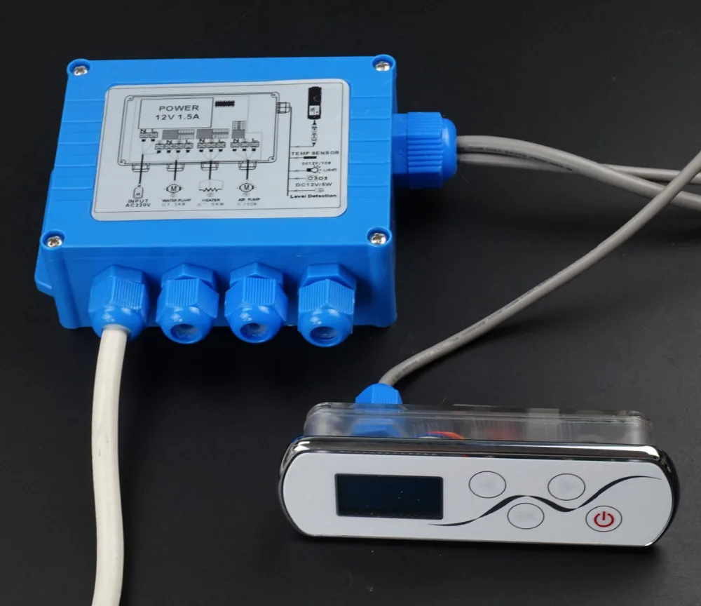 220 V/110 V гидромассажный контроллер овальной клавиатуры, система управления Массажной Ванной GD-371B