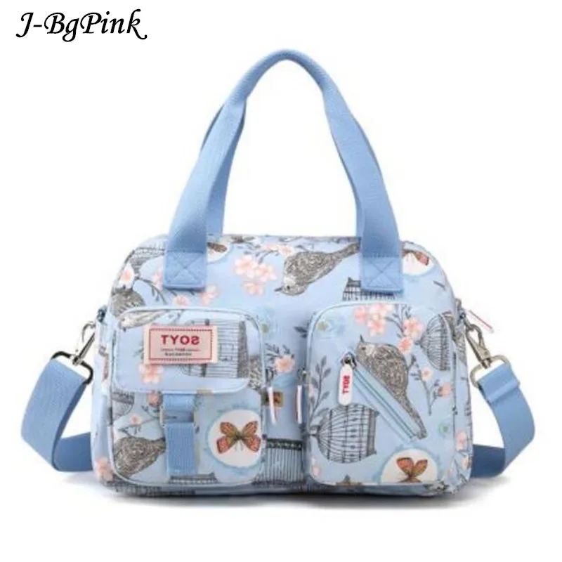 

New 8 Color Fashion Women Handbag Printed Flowers Waterproof Nylon Ladies Messenger Bag Tote Bolsas Brand Shoulder Bags