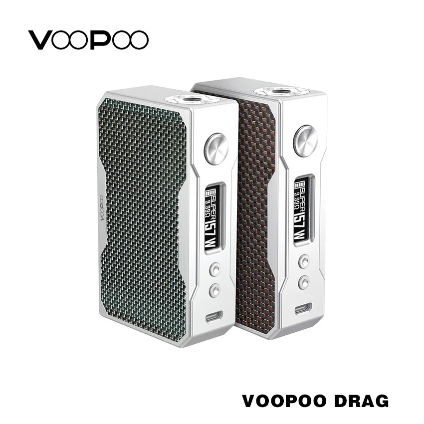 100% Оригинальные voopoo перетащите 157 Вт TC поле mod VW w/o Батарея Контроль температуры