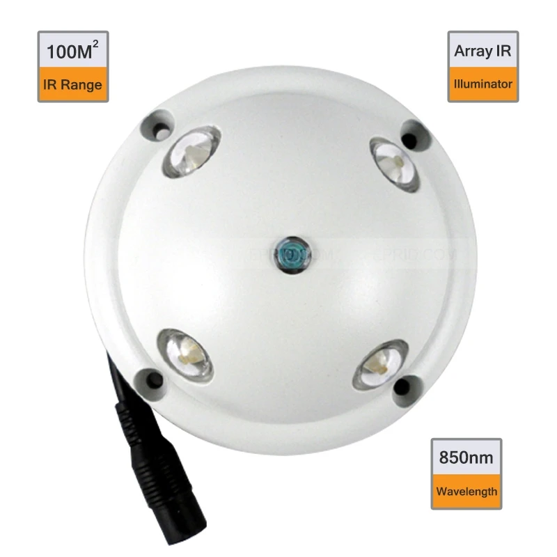 Buy 3.5" 4 Array IR LED 100 Sqm 850nm 3200mW 180