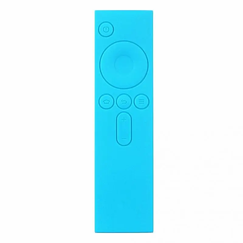 Мягкий Силиконовый ТПУ защитный чехол пульт дистанционного управления красочный резиновый чехол для Xiao mi пульт дистанционного управления mi tv Box - Цвет: Синий