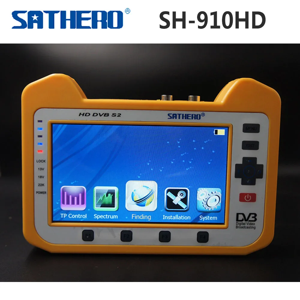 [Подлинный] Sathero SH-910HD DVB-S2 Цифровой спутниковый Finder метр Satfinder HD с функцией