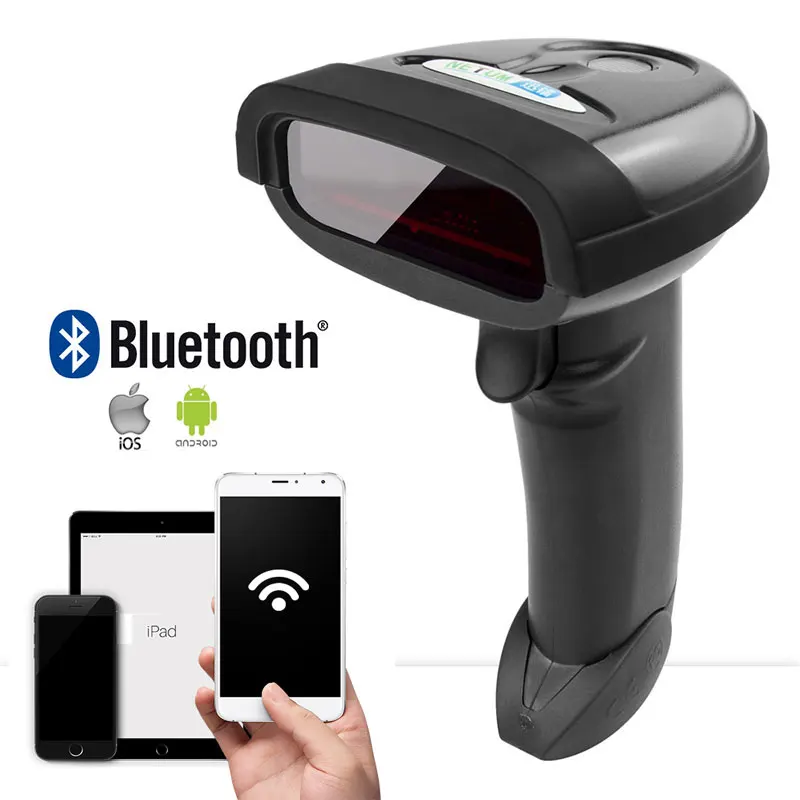 NETUM Bluetooth Barcode Scanner Portable Wireless Laser 1D Bar Code