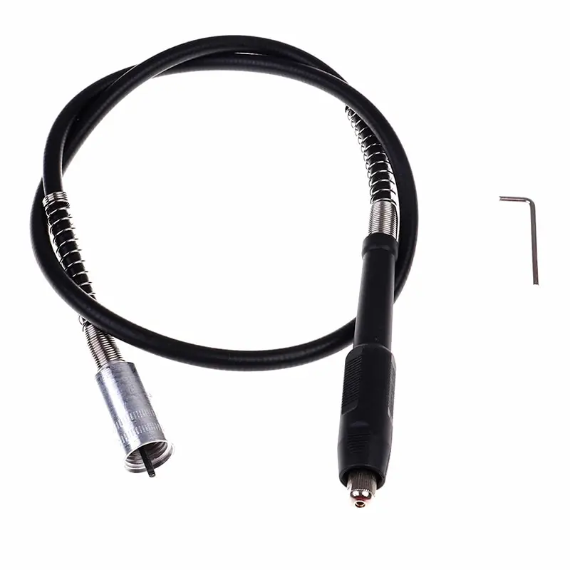 M18*1.5 Rubber/Metal Flexible Shaft Electric Carving Woodworking Chisel With For Dremel Rotary Tools Accessories Kit