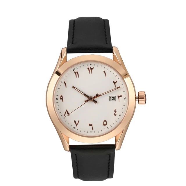 Men's Fashion Top Brand Luxury Leather Japan Movement Date Function Watch Arabic Men's Fashion Top Brand Luxury Leather Japan Movement Date Function Watch Arabic