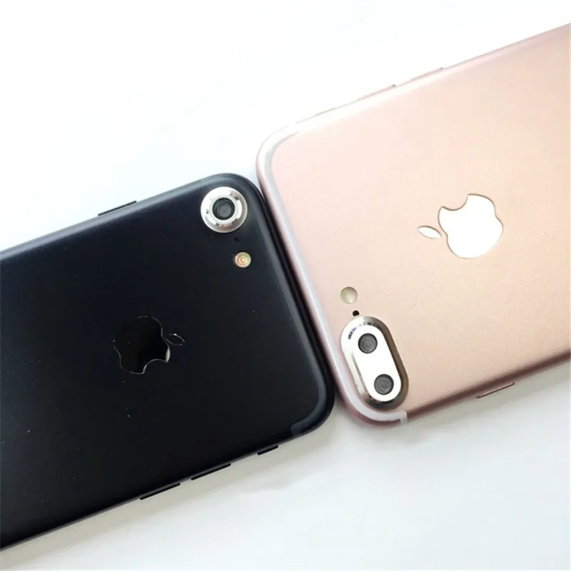 FFFAS Mobile Phone Camera Protector Camera Screen Lens Cover Shell Protect Case for Apple iphone 7 plus silver golden colorful