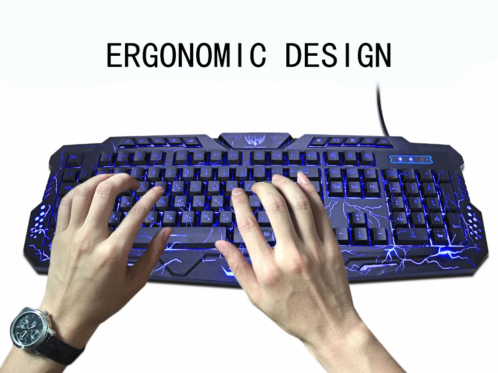Teclado do jogo de usb do diodo