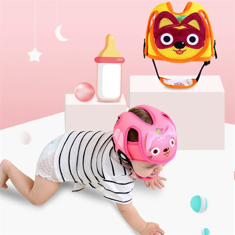 Baby Animal Protective Helmet for Kids Safety Helmet Babies Walking Running Headwear Head Protection Soft Baby Safety