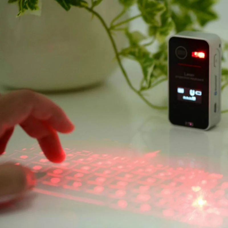 New Laser Projection Keyboard Wireless Bluetooth LED Screen Keyboard