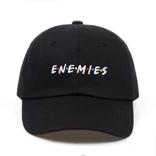 Новинка, бейсбольная кепка Frenemies Enemies, изогнутая Кепка Билла папы, хлопок, модная кепка в стиле хип-хоп