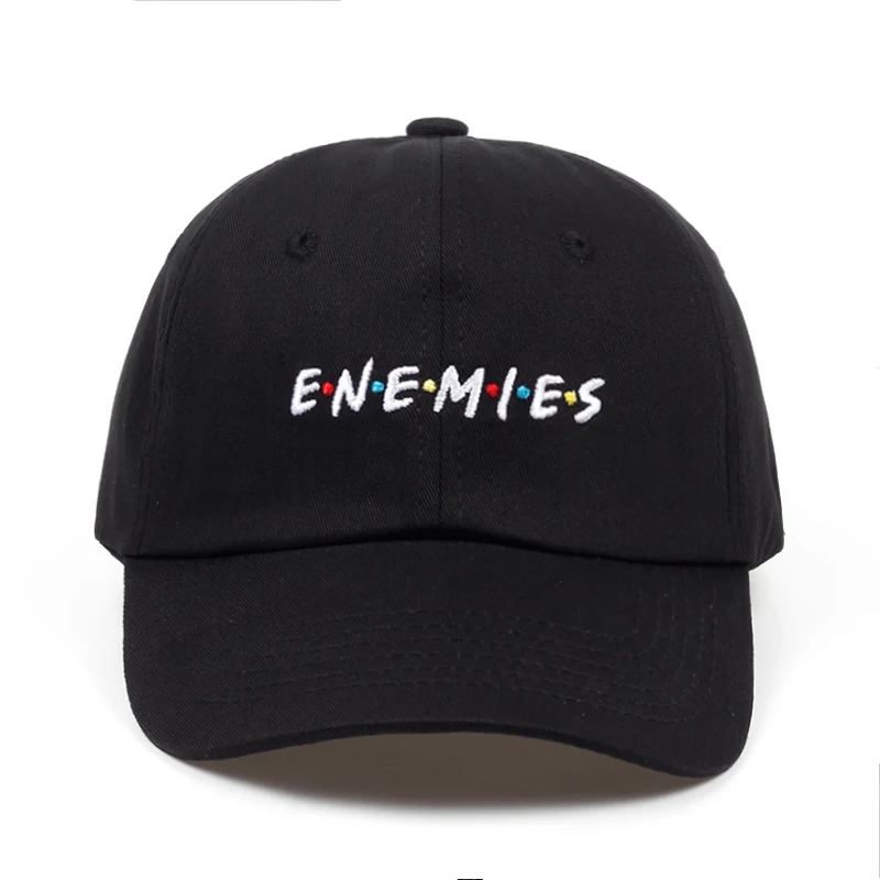 2018 جديد Frenemies الأعداء قبعة بيسبول منحني بيل أبي قبعة 100% القطن أزياء snapback الهيب هوب كاب القبعات بالجملة