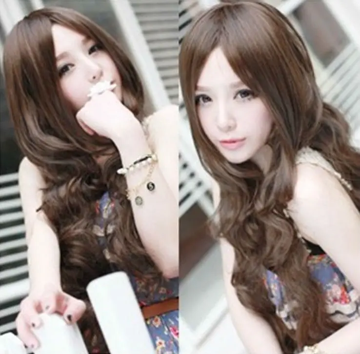 New Item Cheap Medium Long Culy Wave Synthetic Wig Hair For Lady's Daiy Party Free Shipping | Красота и здоровье