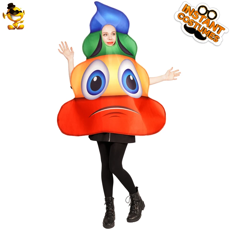 New Style Women's Colorful Sad Poop Cosutme Fancy Dress Funny Poop Clothing for Christmas Party New Style Women's Colorful Sad Poop Cosutme Fancy Dress Funny Poop Clothing for Christmas Party