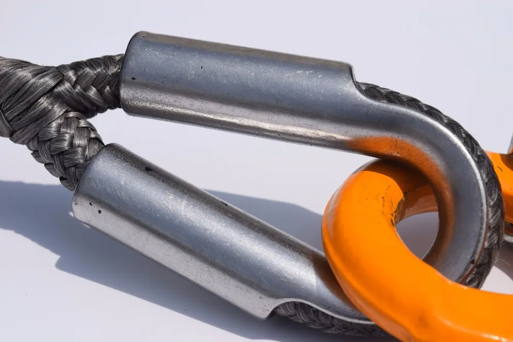 رمادي 10 ملليمتر * 40 متر uhmwpe كور مع سترة uhmwpe الاصطناعية حبل ، واستبدال ونش كابل ، الطرق الوعرة ونش حبل