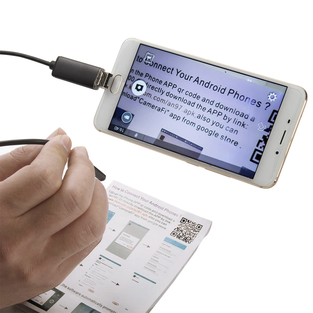 JCWHCAM 10 м 7 мм эндоскоп камера HD USB Android эндоскоп Водонепроницаемый 6 светодиодный бороскоп Инспекционная камера эндоскоп для Android PC