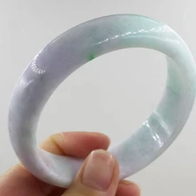 59 мм Сертифицированный класс Натуральный Лавандовый зеленый женский браслет из твердого материала