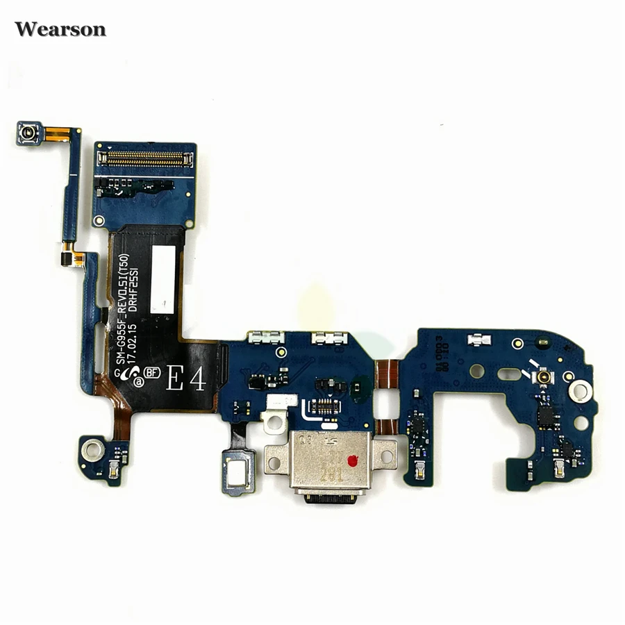 For Samsung S8 G9500 G950F G950U S8+ G955F G9550 USB Board Charging Dock Flex Cable With Microphone USB Port Tested High Quality (5)