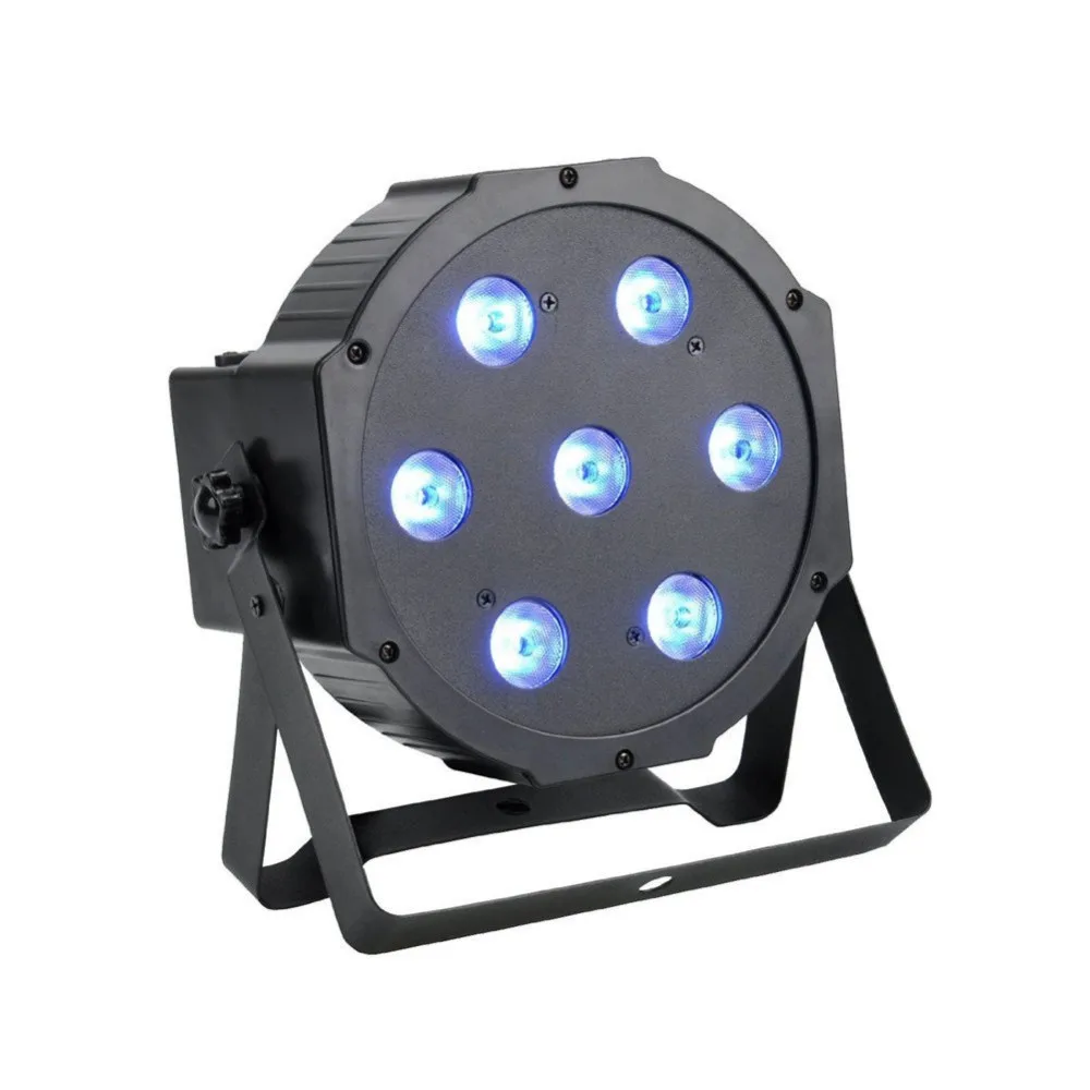

Super Bright 7x 10W RGBW LED Effect Stage Light Projector DMX512 Background Up Par Can Lighting for Wedding Party Live Concert